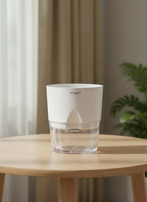 4' Inch Poetic Pot White