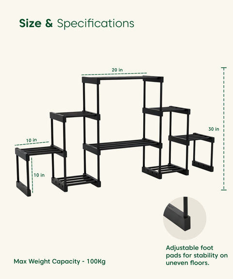 Kyari Adjustable 8 Level Plant Stand