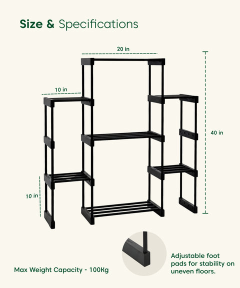 Kyari Adjustable 7 Level Plant Stand
