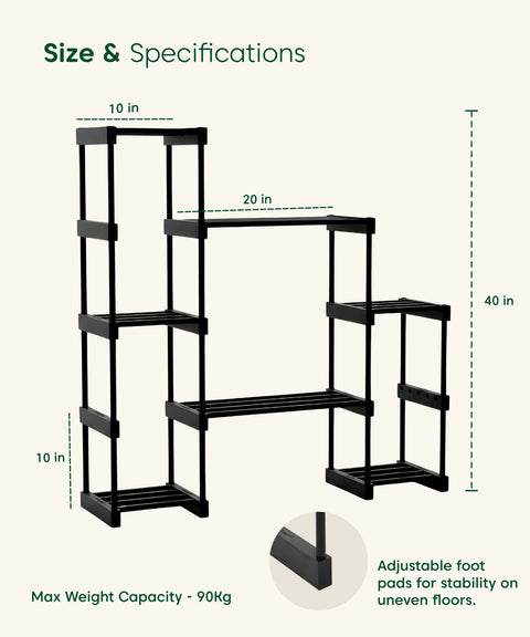 Kyari Adjustable 7 Level Plant Stand 2
