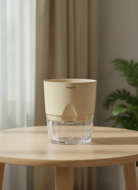 4' Inch Poetic Pot Cream