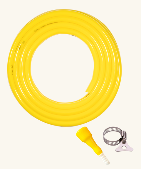 Non Braided with clamps 10mt 0.5 inch with nozzle and clamp