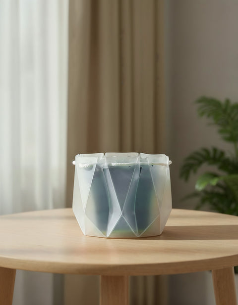 4' Inch Repot Translucent Blue