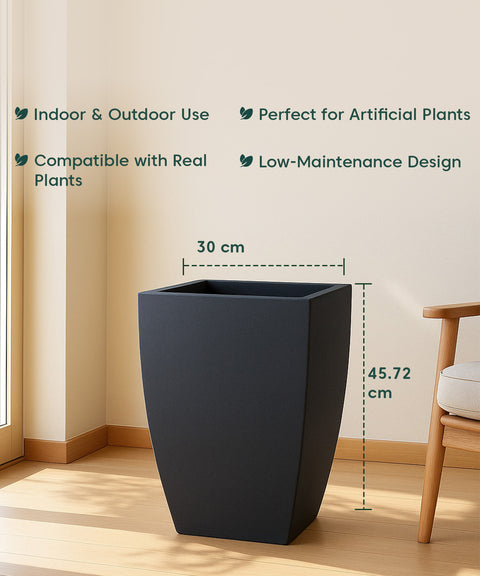 Kyari Lightweight & Durable Polymer Planter – Long Square