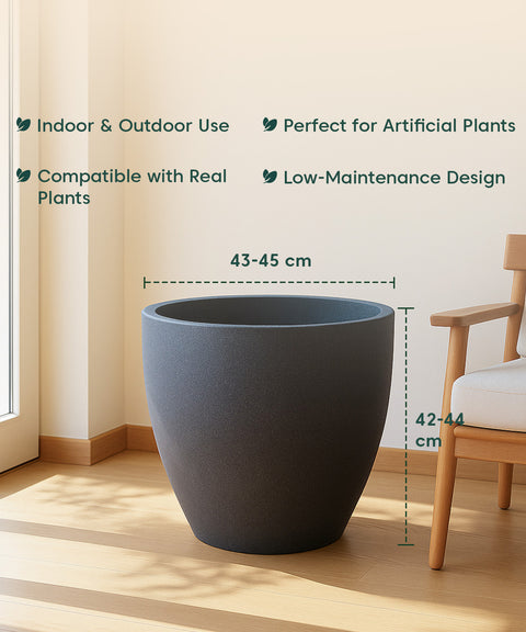 Kyari Lightweight & Durable Polymer Orbit Planter – Large (18 inch)