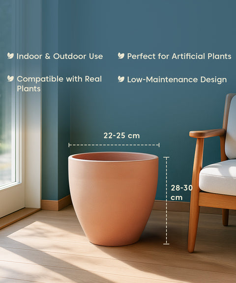 Kyari Lightweight & Durable Polymer Orbit Planter – Small (10 Inch)