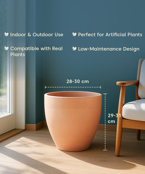 Kyari Lightweight & Durable Polymer Orbit Planter – Small (12 inch)