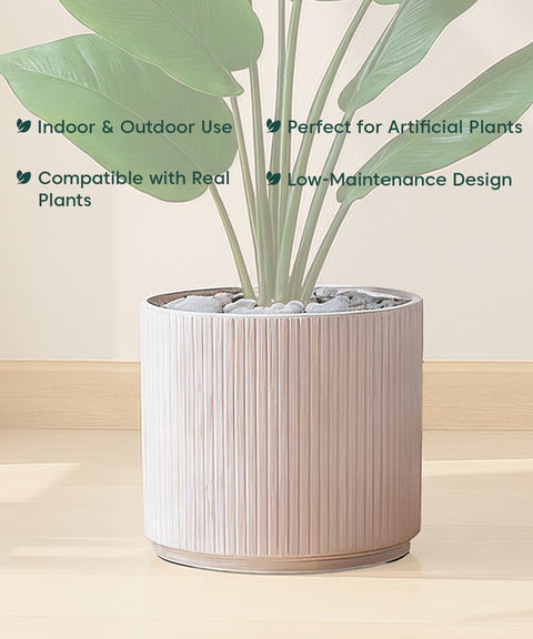Manhattan Bloom Fiberglass Planter