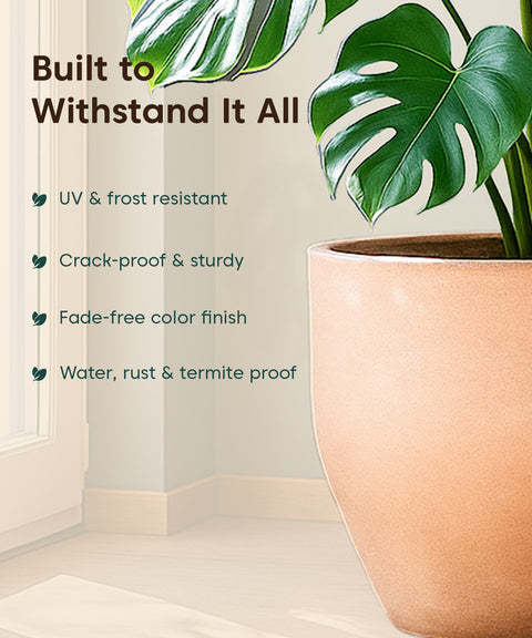 Kyari Lightweight & Durable Polymer Orbit Planter – Large (18 inch)