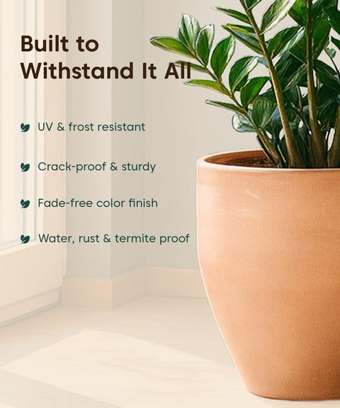 Kyari Lightweight & Durable Polymer Orbit Planter – Small (12 inch)