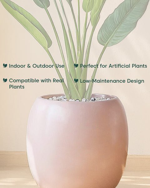 City Globe Fiberglass Planter