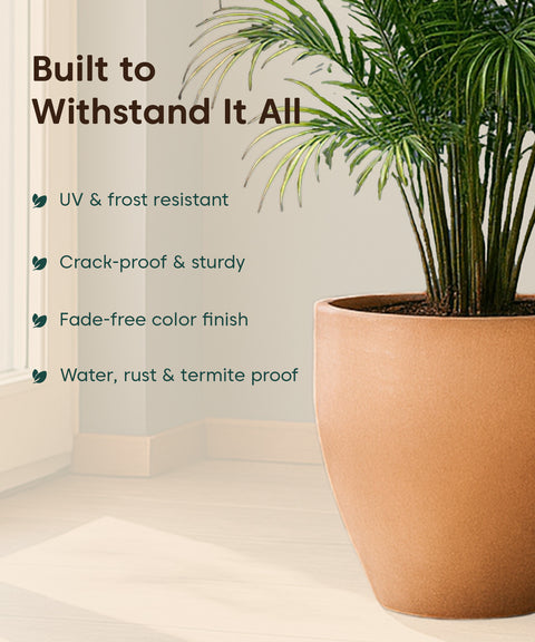 Kyari Lightweight & Durable Polymer Orbit Planter – Mini (8 inch)