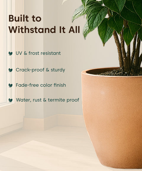 Kyari Lightweight & Durable Polymer Orbit Planter – Small (10 Inch)