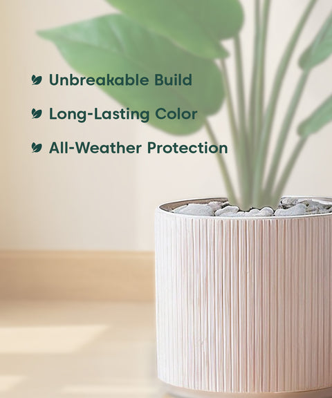 Manhattan Bloom Fiberglass Planter