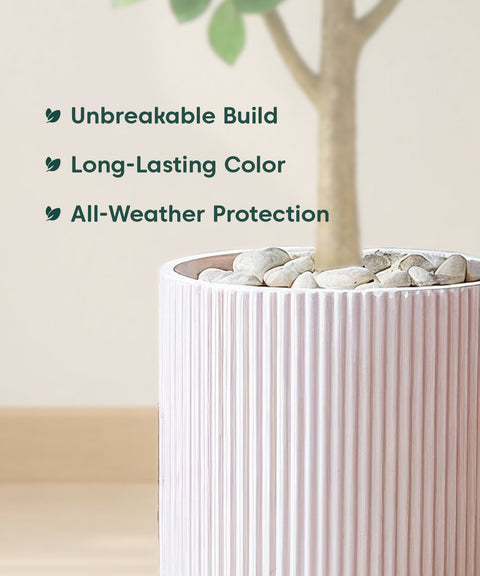 Manhattan Bloom Fiberglass Planter