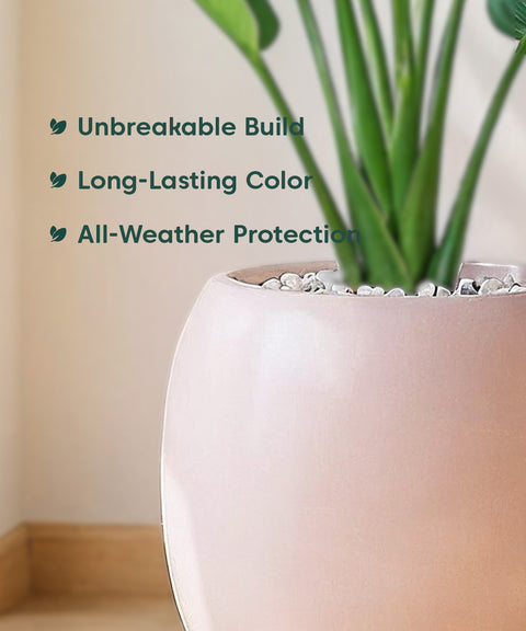 City Globe Fiberglass Planter