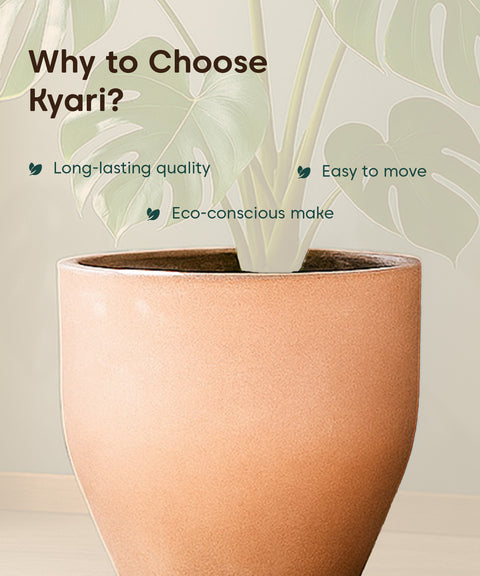 Kyari Lightweight & Durable Polymer Orbit Planter – Large (18 inch)