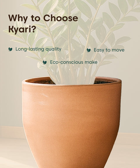 Kyari Lightweight & Durable Polymer Orbit Planter – Small (12 inch)