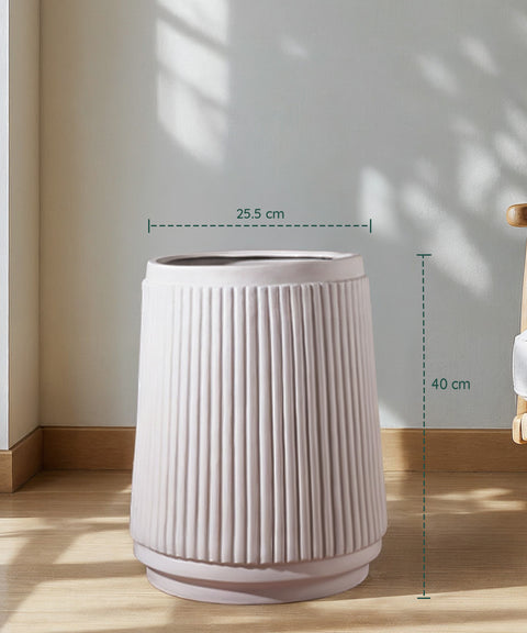Amsterdam Muse Fiberglass Planter Small Beige