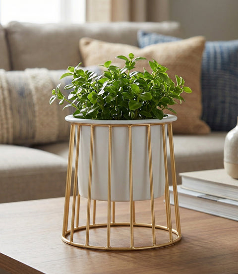 Kyari Designer Mettalic Pot