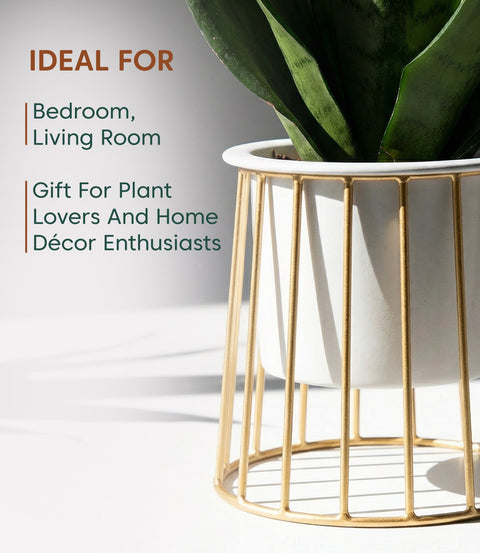 Kyari Designer Mettalic Pot