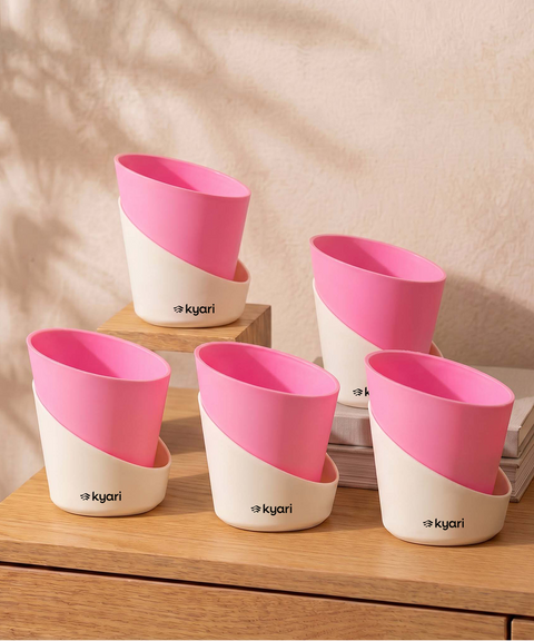 4' Inch Elite Pot Baby Pink combo of 5