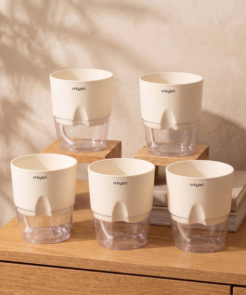 4' Inch Poetic Pot Cream combo of 5