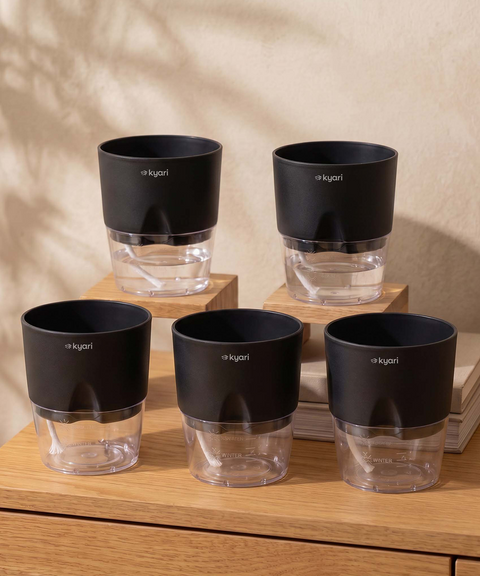 4' Inch Poetic Pot Black combo of 5