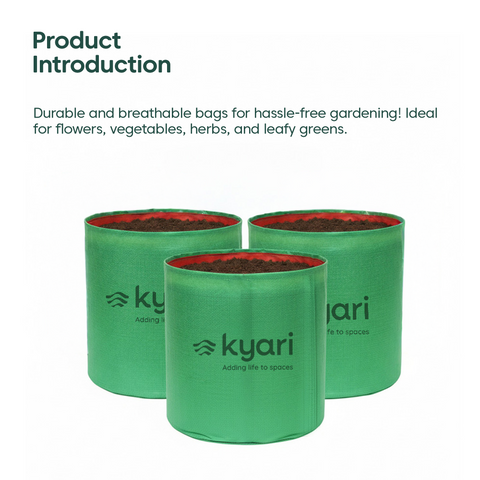 Kyari Grow bags 12 x12 Pack of 3