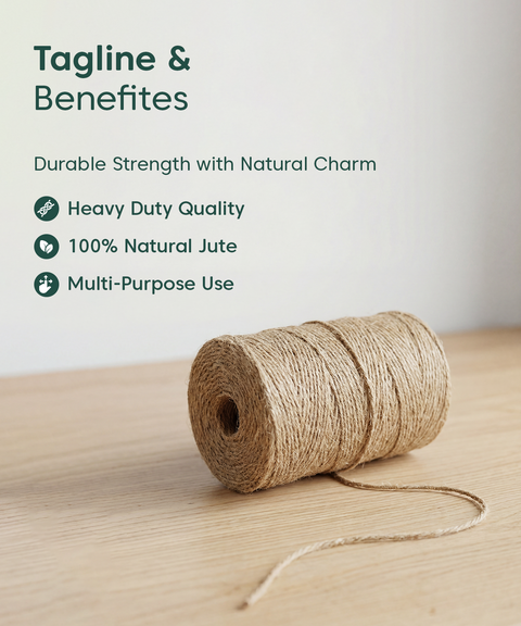 Natural Jute Decor Rope