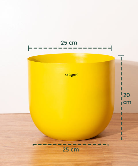 10' Inch Extra Large Pot  Yellow