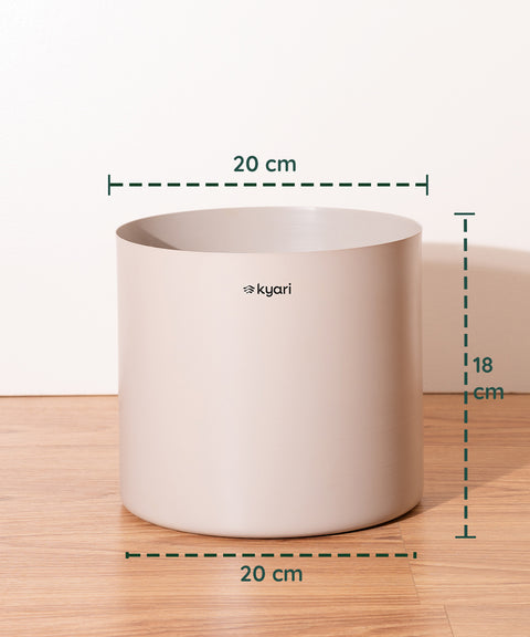 8' Inch Large Pot Grey