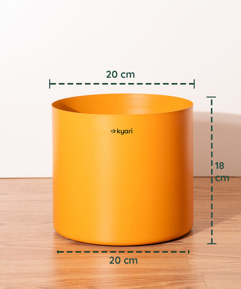 8' Inch Large Pot Orange