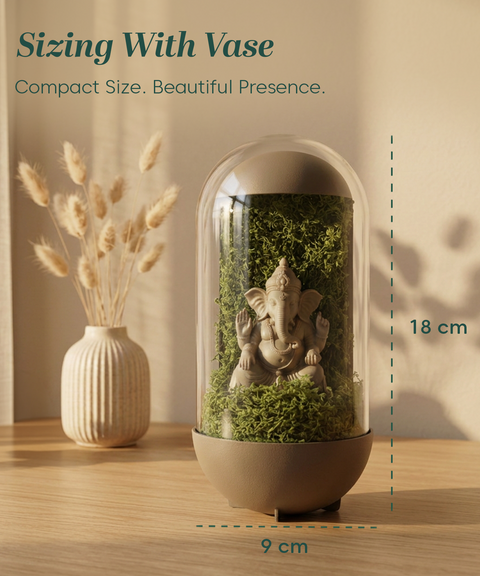 Gleam Hamper - Ganesh Dome Brown With Light