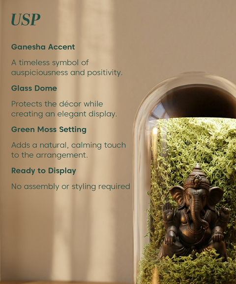 Gleam Hamper - Ganesh Dome With Light