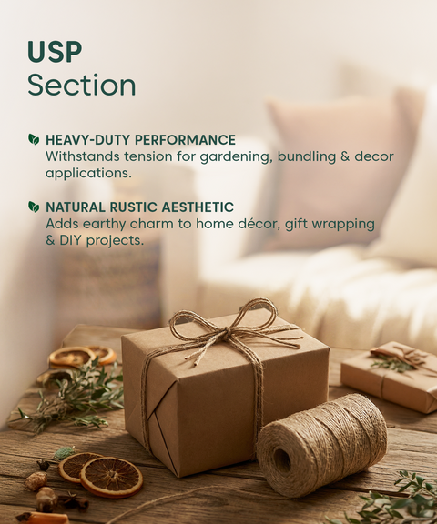 Natural Jute Decor Rope