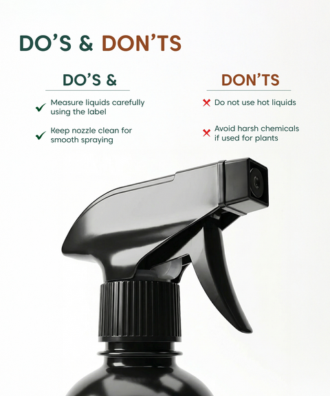 500 ml black spray bottle