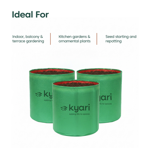 Kyari Grow bags 12 x12 Pack of 3