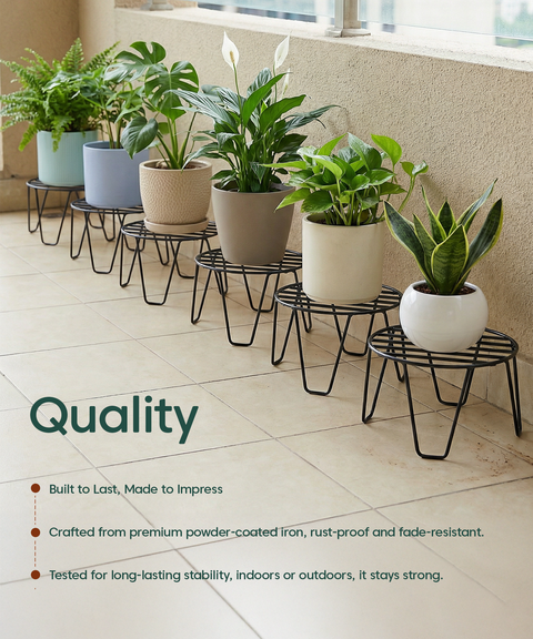 Kyari Round Metal Stand