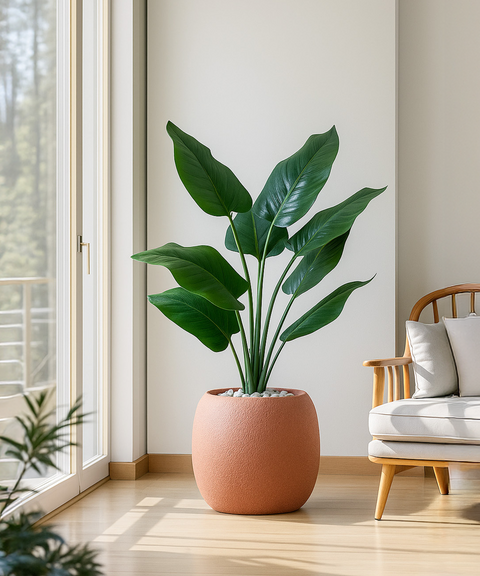 City Globe Fiberglass Planter