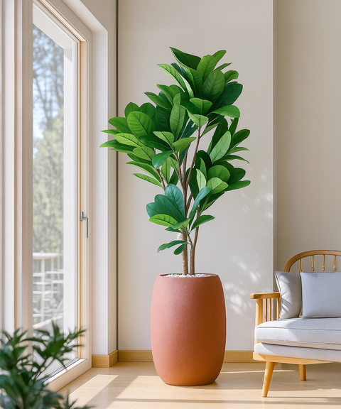 City Globe Fiberglass Planter