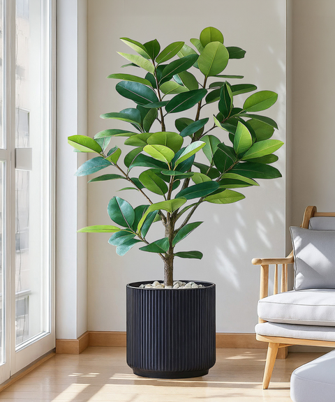 Manhattan Bloom Fiberglass Planter