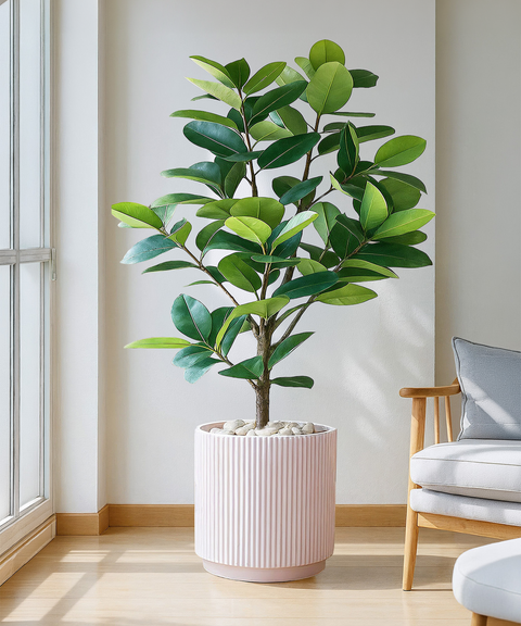 Manhattan Bloom Fiberglass Planter