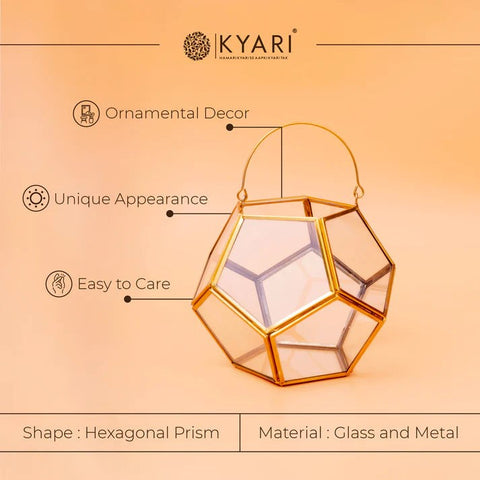 Geometric Terrarium Plant Container