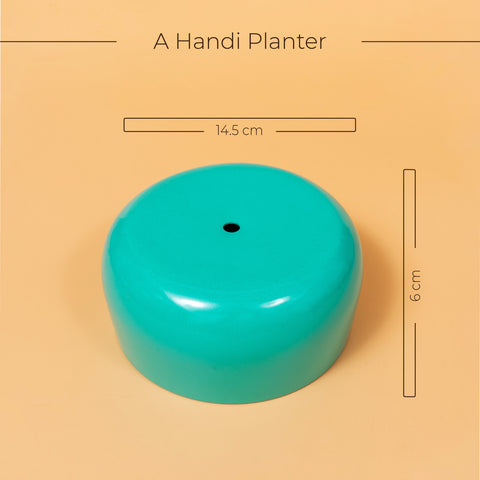 Matte Finish Metallic Handi Pot