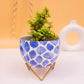 Contemporary Design Round Shape Metallic Pot With Stand