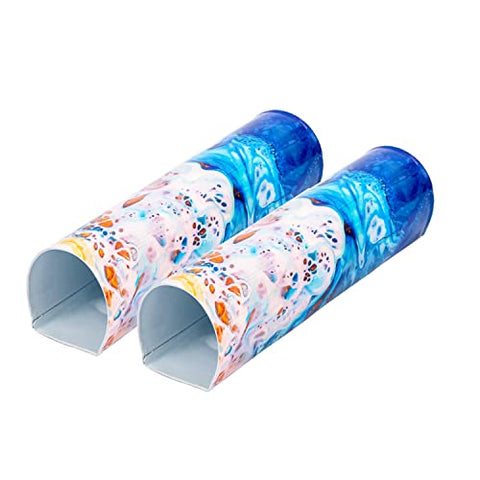 Blue Marble Printed Magnetic Planter (Set of 2)