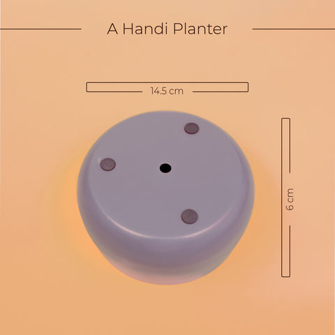 Matte Finish Metallic Handi Pot