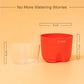 Water 4" Pot: Self-Watering Pot - Red