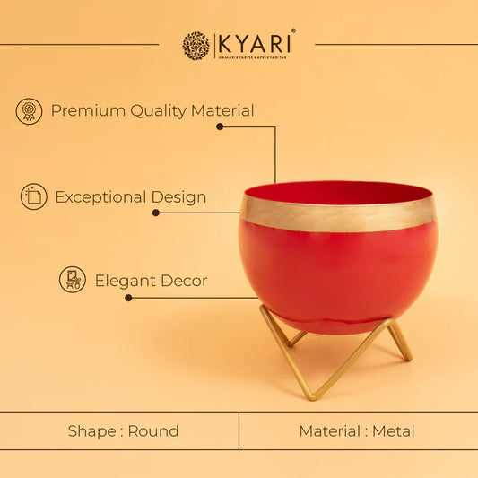 Solid Color Pot With Stand